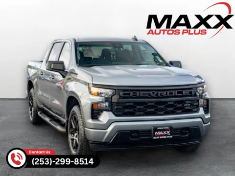 Gray 2024 Chevrolet Silverado 1500 Custom for sale in Puyallup, WA