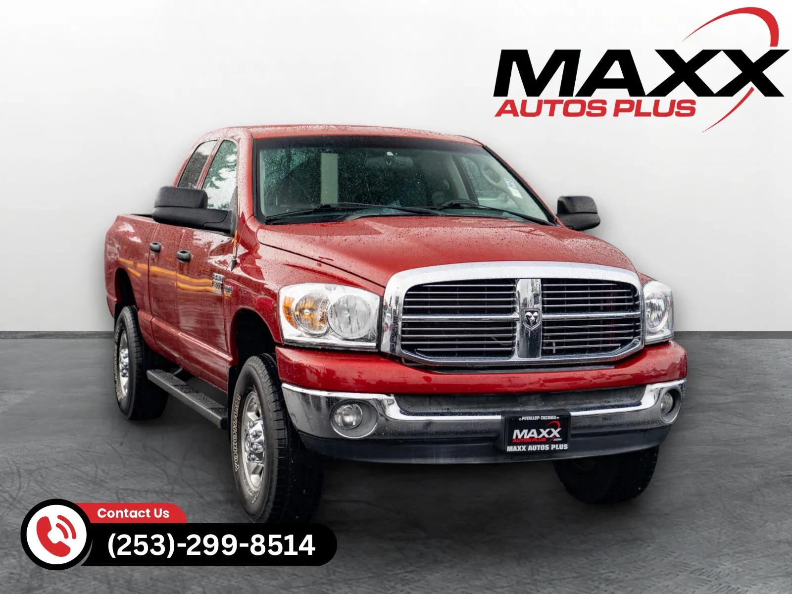 Red 2008 Dodge Ram 2500 SLT for sale in Puyallup, WA