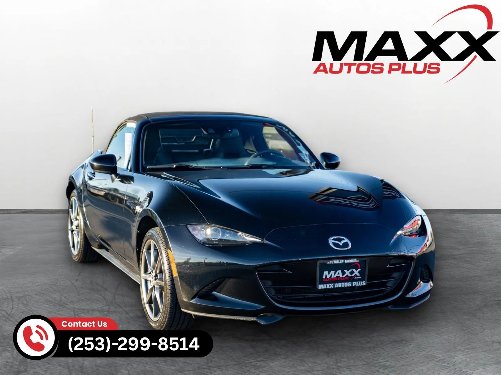 Black 2016 Mazda MX-5 Miata Grand Touring for sale in Puyallup, WA