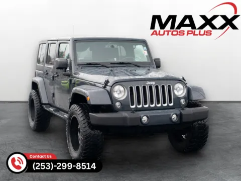 Gray 2018 Jeep Wrangler JK Unlimited Sahara for sale in Puyallup, WA