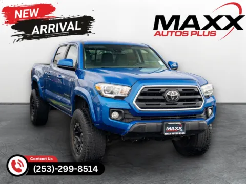 Blue 2018 Toyota Tacoma SR5 V6 for sale in Puyallup, WA