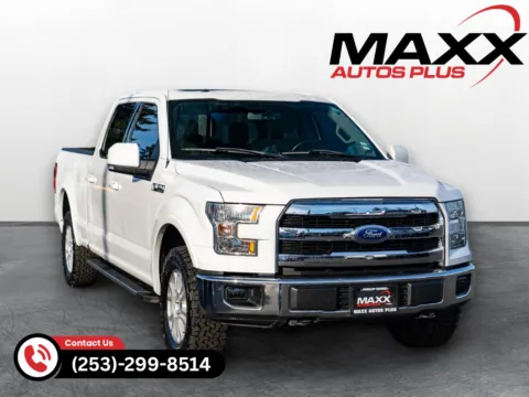 Blue 2015 Ford F-150 Lariat for sale in Puyallup, WA