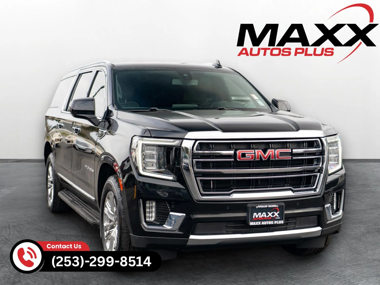 Black 2021 GMC Yukon XL SLT for sale in Puyallup, WA