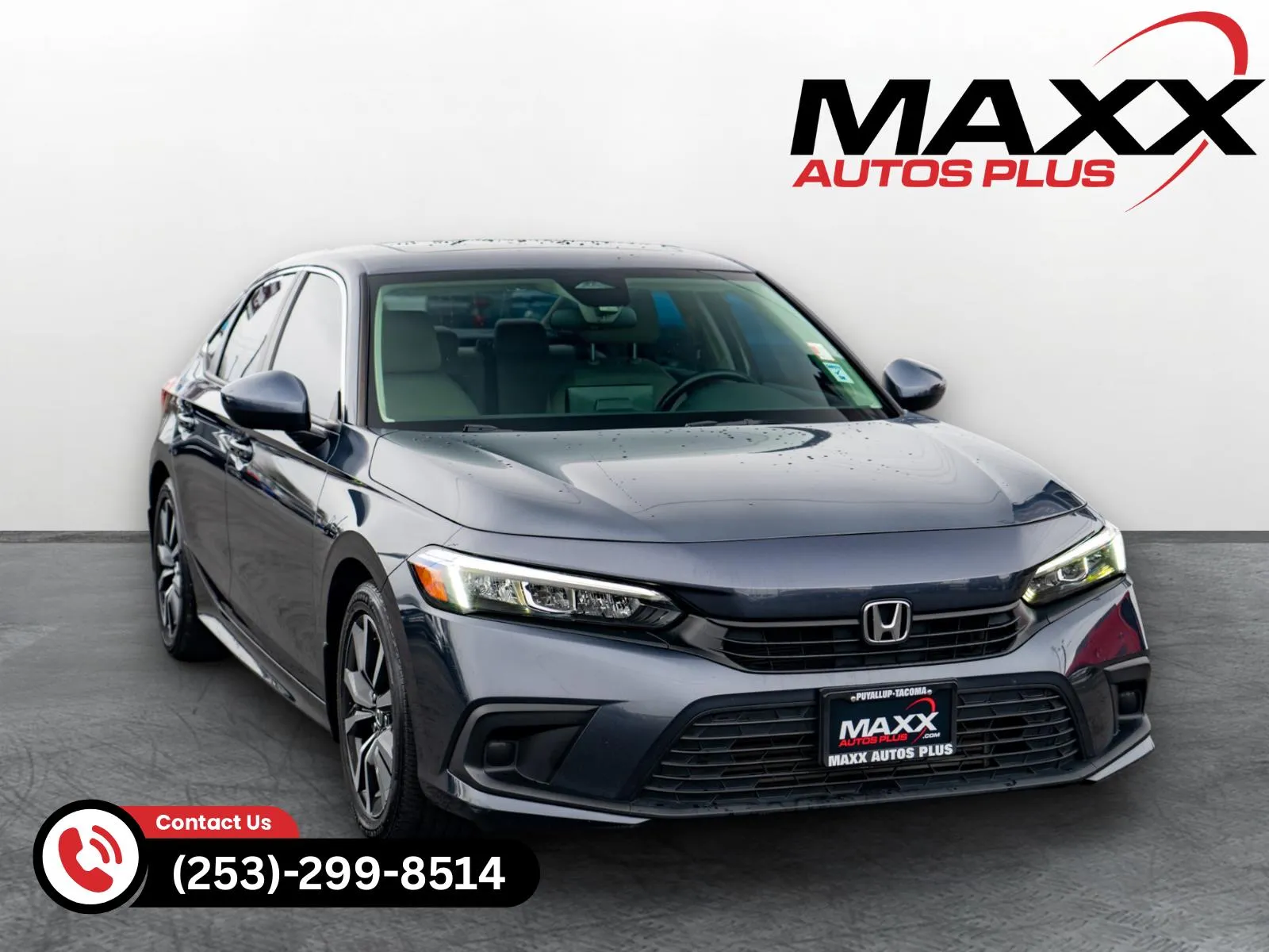 Gray 2022 Honda Civic Sedan EX for sale in Puyallup, WA