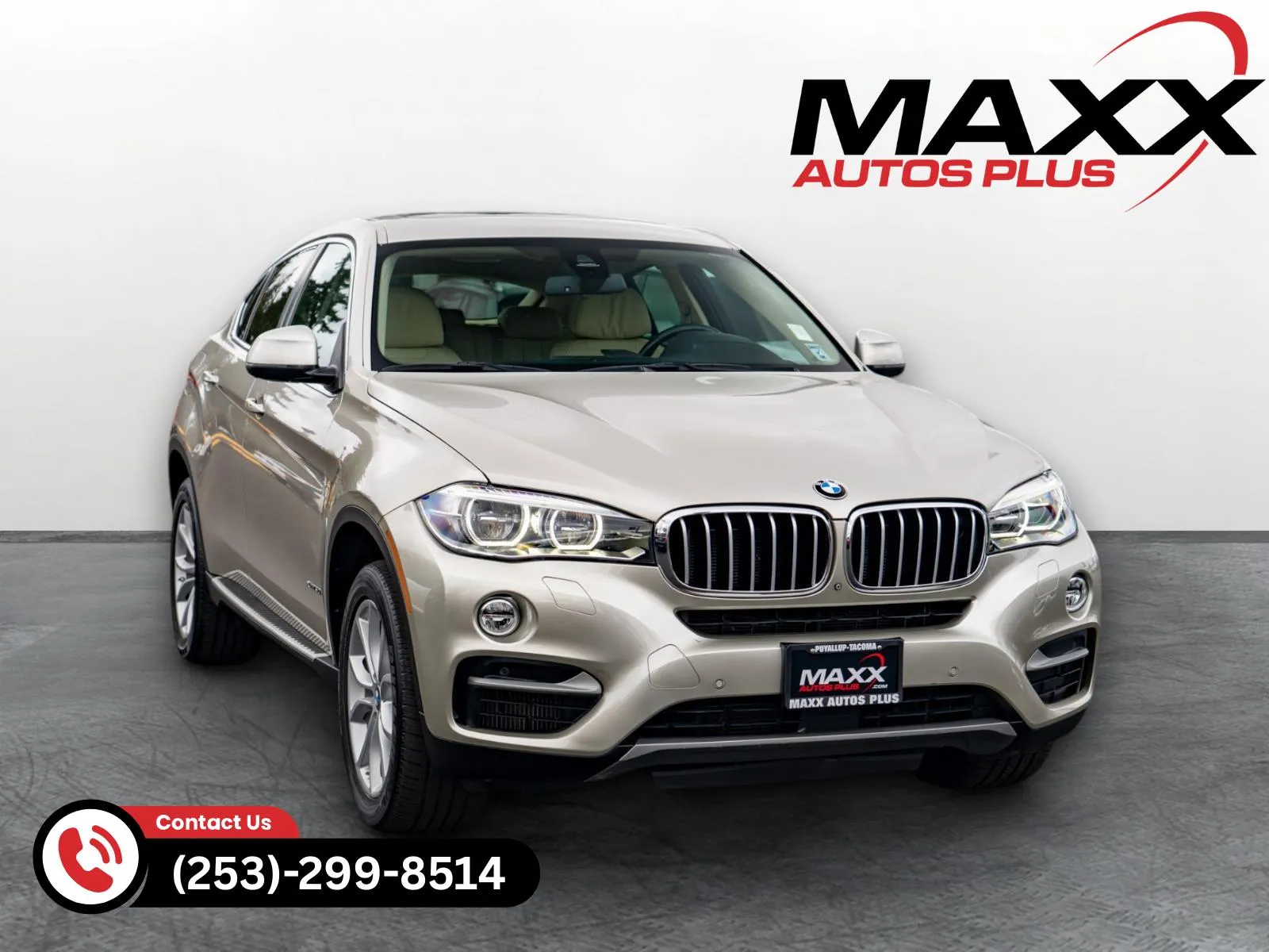 Silver 2015 BMW X6 xDrive50i for sale in Puyallup, WA