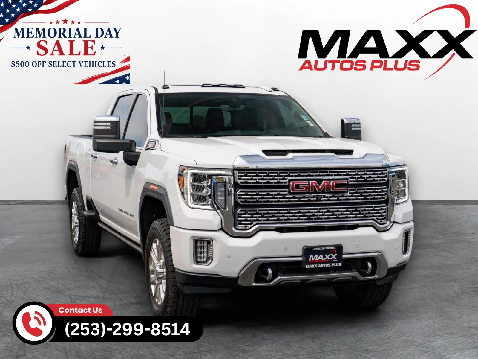 White 2021 GMC Sierra 2500HD Denali for sale in Puyallup, WA