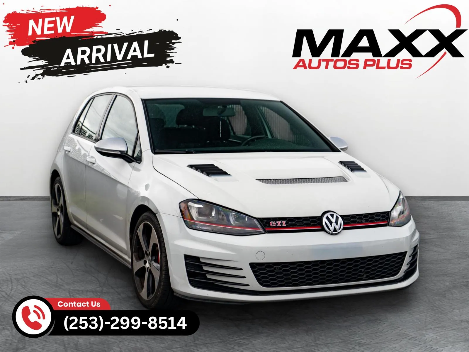 White 2017 Volkswagen Golf GTI Sport for sale in Puyallup, WA