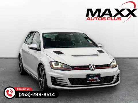 White 2017 Volkswagen Golf GTI Sport for sale in Puyallup, WA