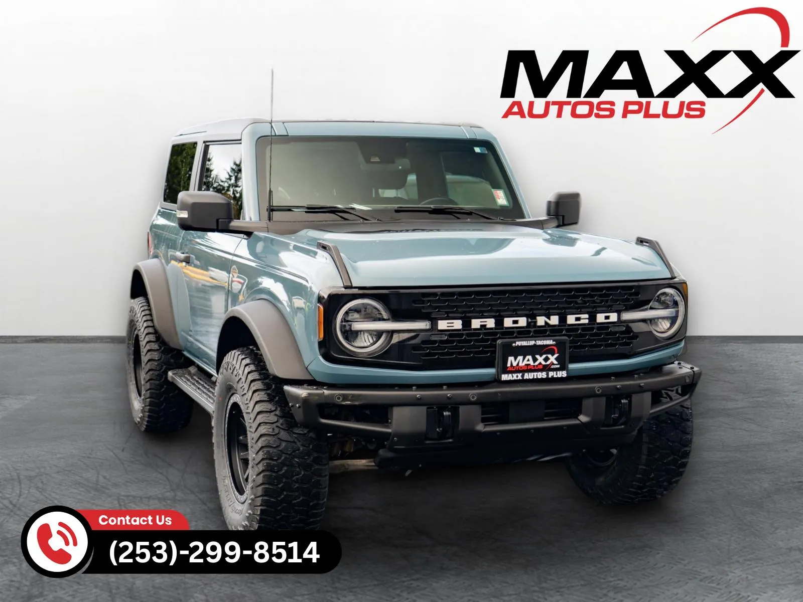 Blue 2022 Ford Bronco Wildtrak Advanced for sale in Puyallup, WA