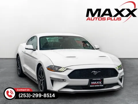 White 2018 Ford Mustang EcoBoost Premium for sale in Puyallup, WA