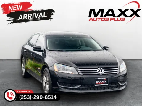 Black 2014 Volkswagen Passat SE w/Sunroof for sale in Puyallup, WA