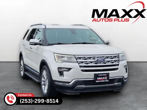 White 2018 Ford Explorer Limited for sale in Puyallup, WA
