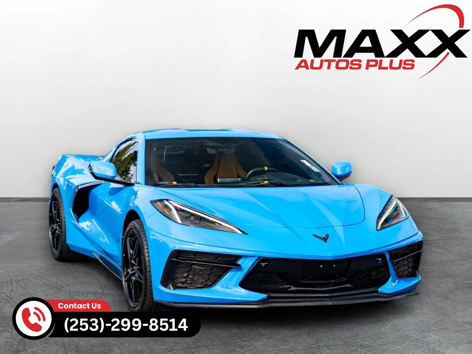 Blue 2022 Chevrolet Corvette 2LT for sale in Puyallup, WA