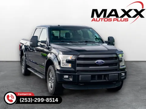 Black 2016 Ford F-150 Lariat for sale in Puyallup, WA
