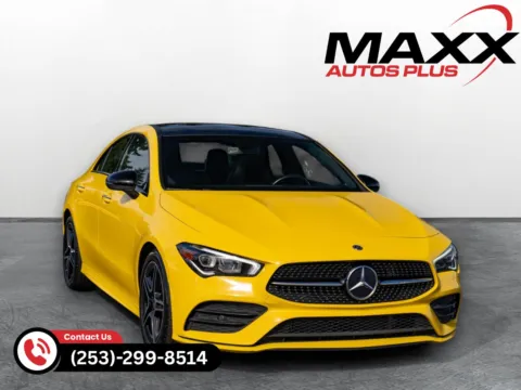 Yellow 2021 Mercedes-Benz CLA 250 for sale in Puyallup, WA