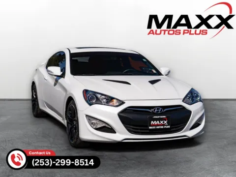 White 2016 Hyundai Genesis Coupe 3.8L Ultimate for sale in Puyallup, WA