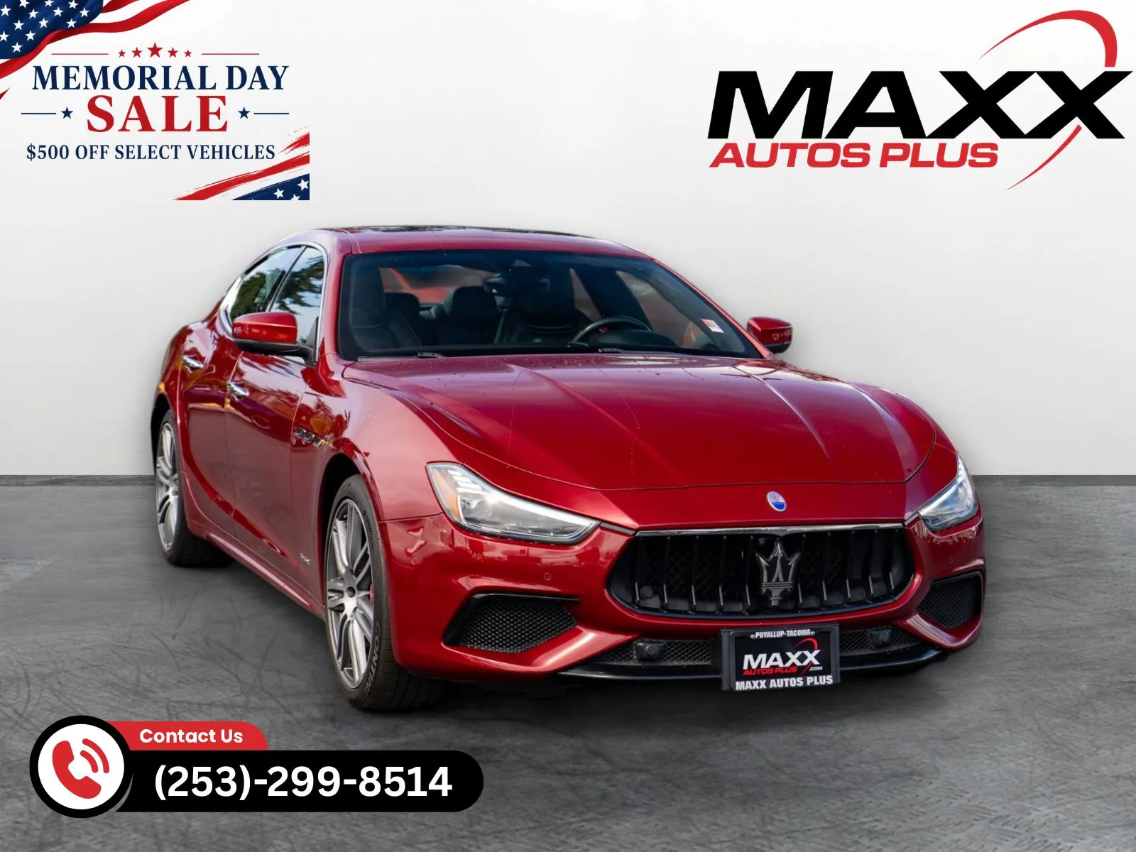 Red 2018 Maserati Ghibli S Q4 GranSport for sale in Puyallup, WA