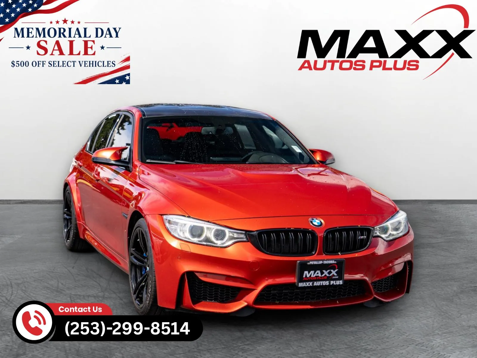 Orange 2015 BMW M3 for sale in Puyallup, WA