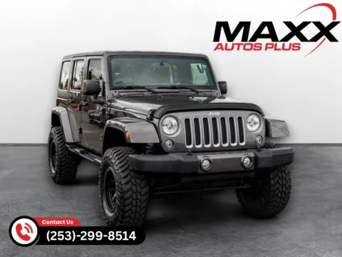 Gray 2018 Jeep Wrangler JK Unlimited Sahara for sale in Puyallup, WA