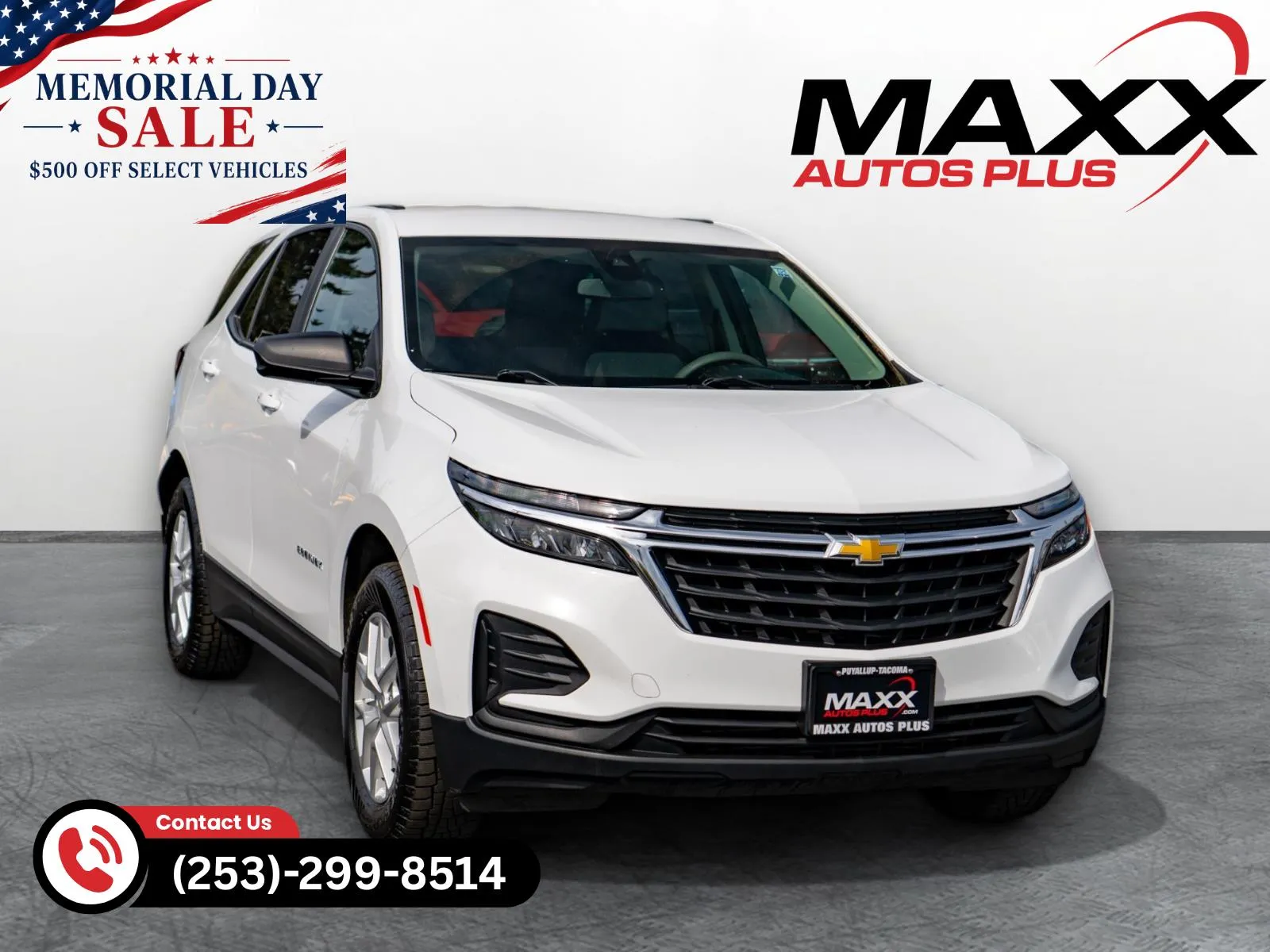White 2022 Chevrolet Equinox LS for sale in Puyallup, WA