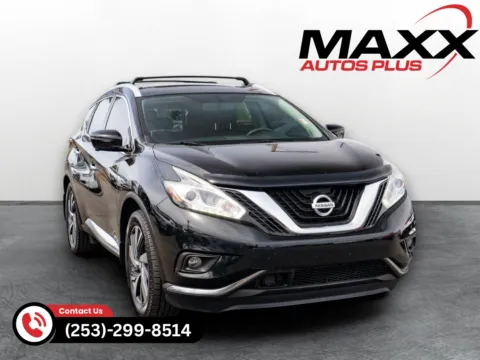 Black 2017 Nissan Murano Platinum for sale in Puyallup, WA