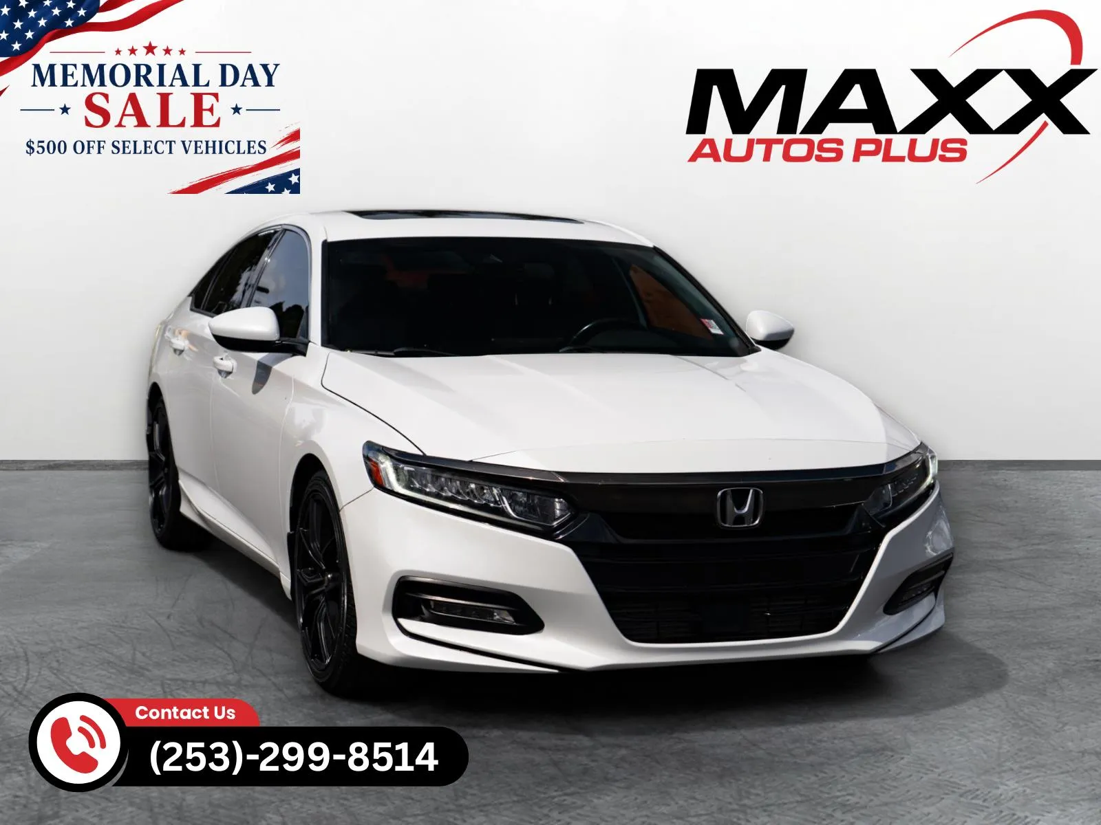 White 2020 Honda Accord Sedan Sport for sale in Puyallup, WA