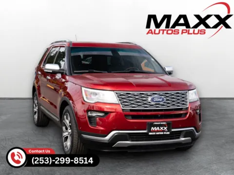 Red 2019 Ford Explorer Platinum for sale in Puyallup, WA