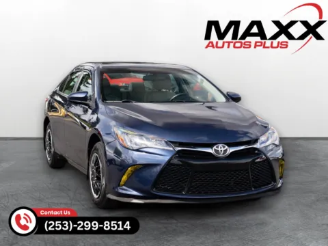 Blue 2016 Toyota Camry LE for sale in Puyallup, WA