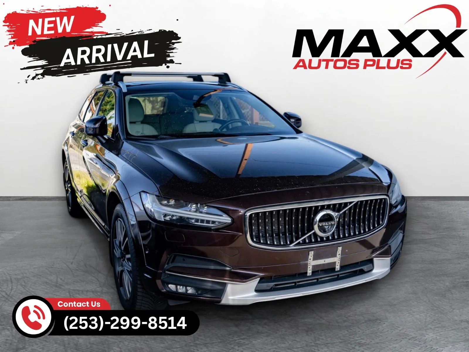 Brown 2017 Volvo V90 Cross Country T6 for sale in Puyallup, WA