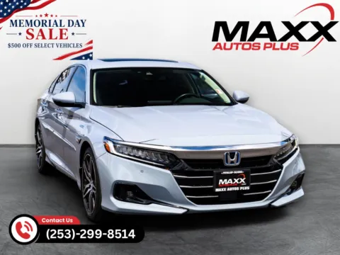 Gray 2022 Honda Accord Hybrid Touring for sale in Puyallup, WA