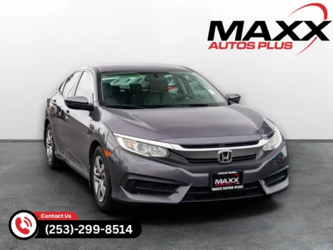 Gray 2016 Honda Civic Sedan LX for sale in Puyallup, WA