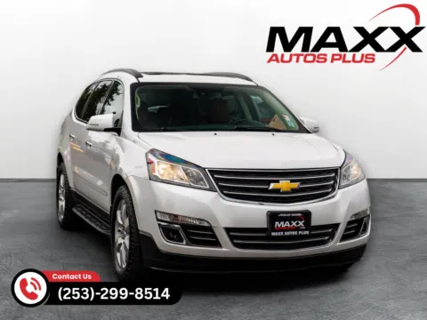White 2016 Chevrolet Traverse LTZ for sale in Puyallup, WA
