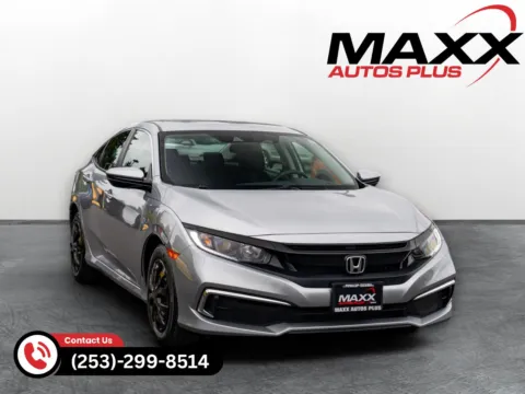 Silver 2021 Honda Civic Sedan LX for sale in Puyallup, WA