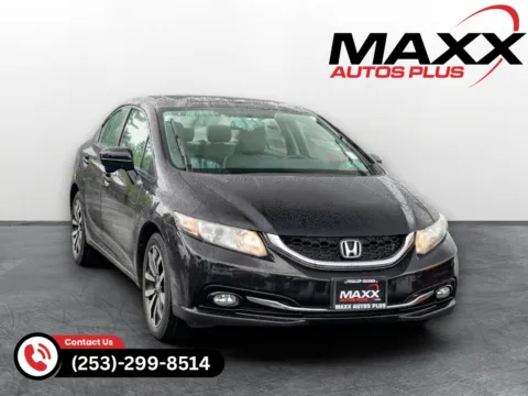 Black 2015 Honda Civic Sedan EX-L for sale in Puyallup, WA