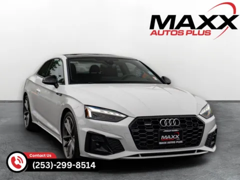 White 2021 Audi A5 Coupe S line Prestige for sale in Puyallup, WA