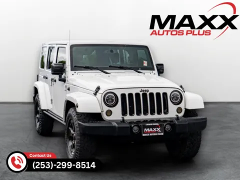 White 2015 Jeep Wrangler Unlimited Altitude for sale in Puyallup, WA