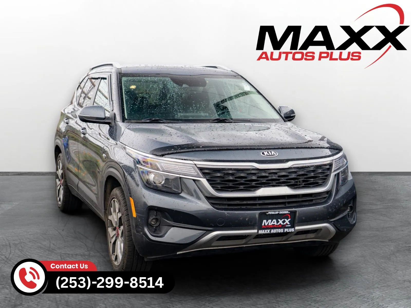 Gray 2021 Kia Seltos S Turbo for sale in Puyallup, WA