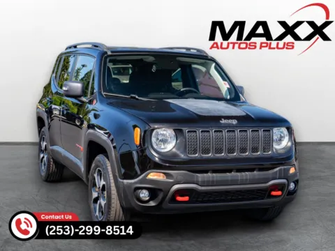 Black 2020 Jeep Renegade Trailhawk for sale in Puyallup, WA