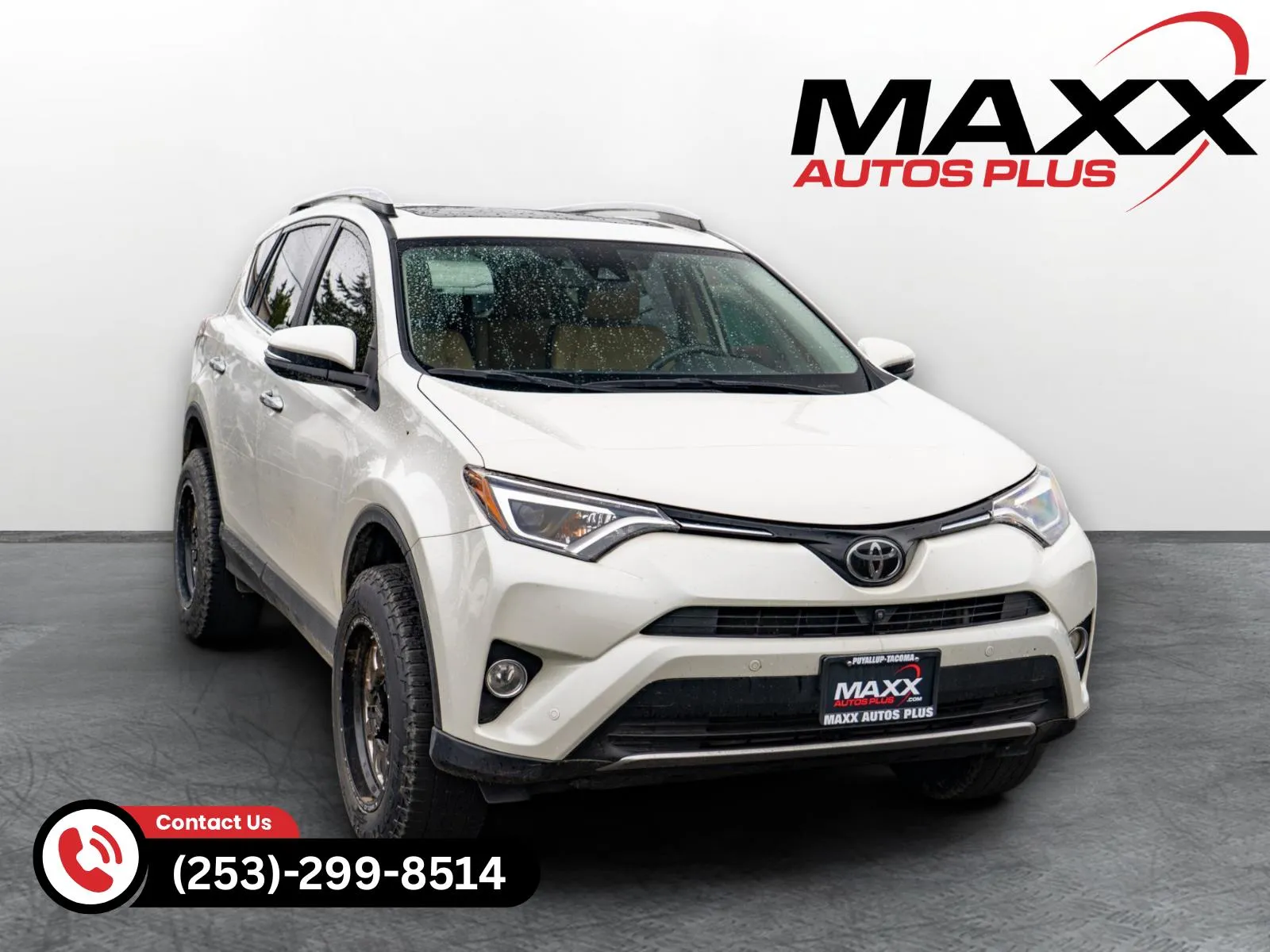 White 2016 Toyota RAV4 Limited for sale in Puyallup, WA