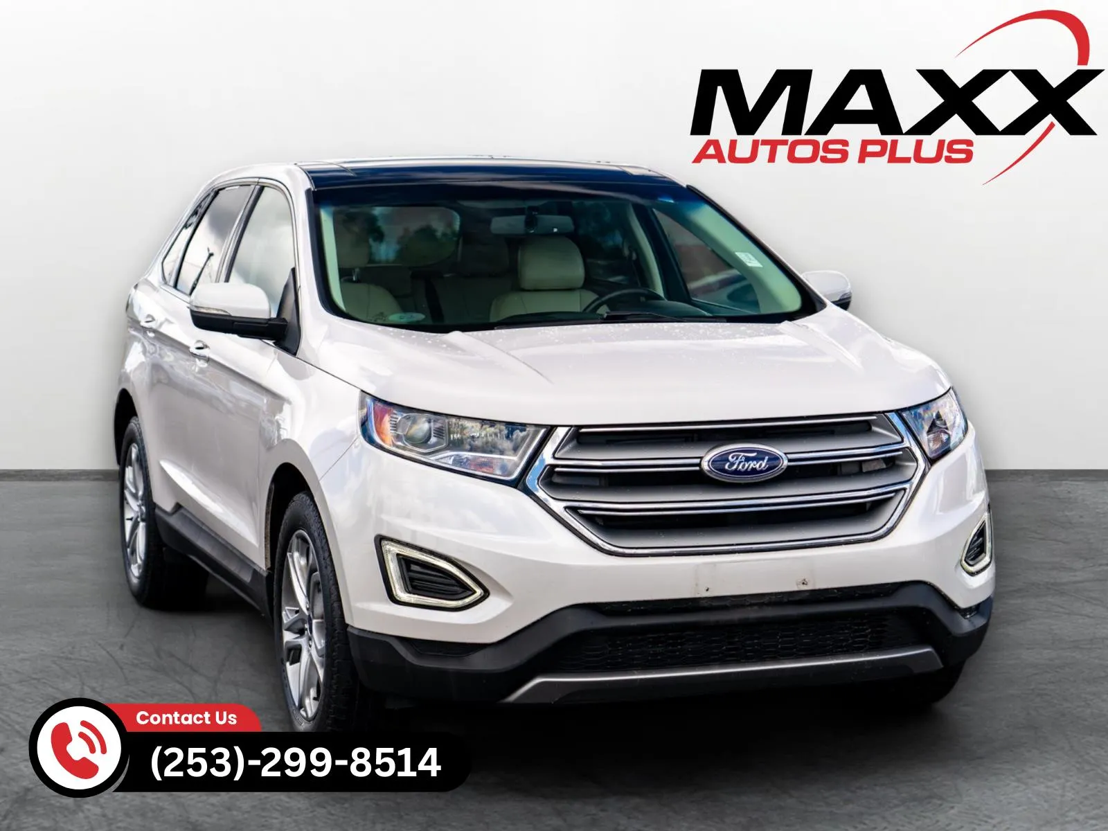 White 2016 Ford Edge Titanium for sale in Puyallup, WA