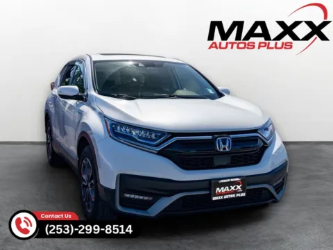 White 2020 Honda CR-V Hybrid EX-L for sale in Puyallup, WA
