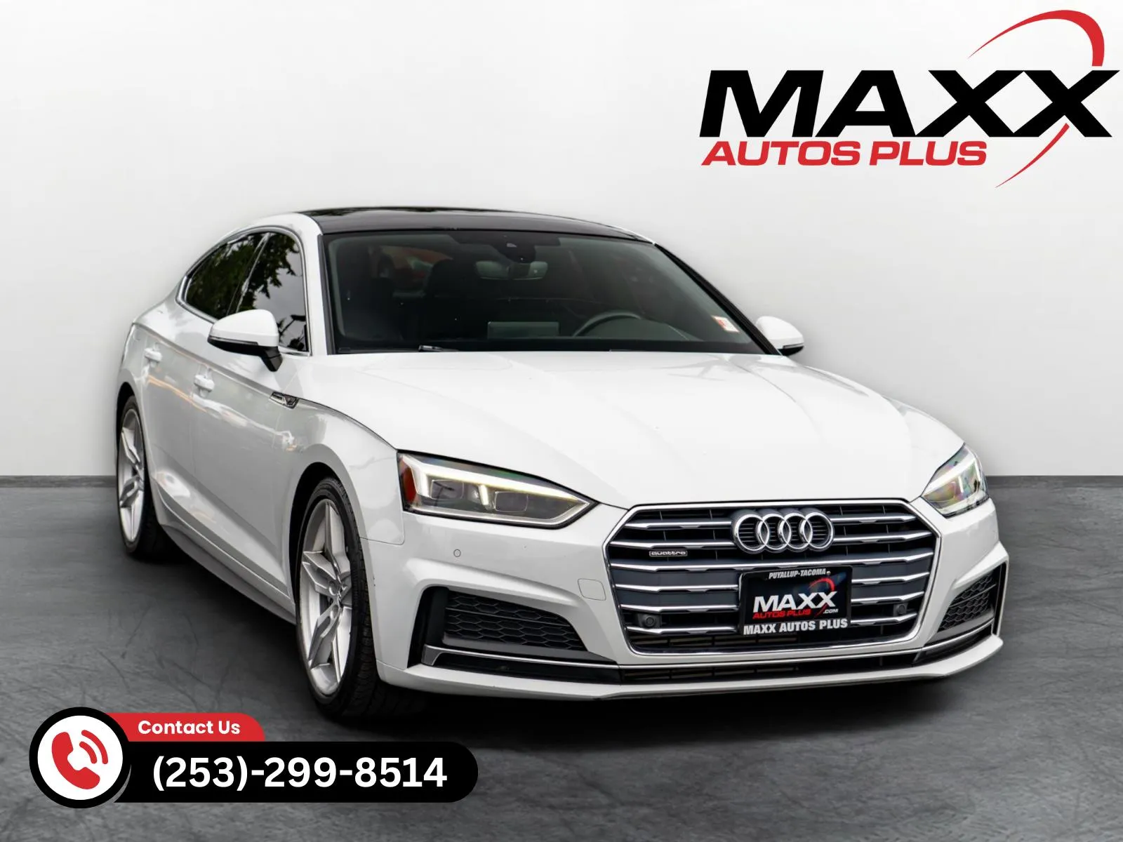 White 2018 Audi A5 Sportback Premium Plus for sale in Puyallup, WA