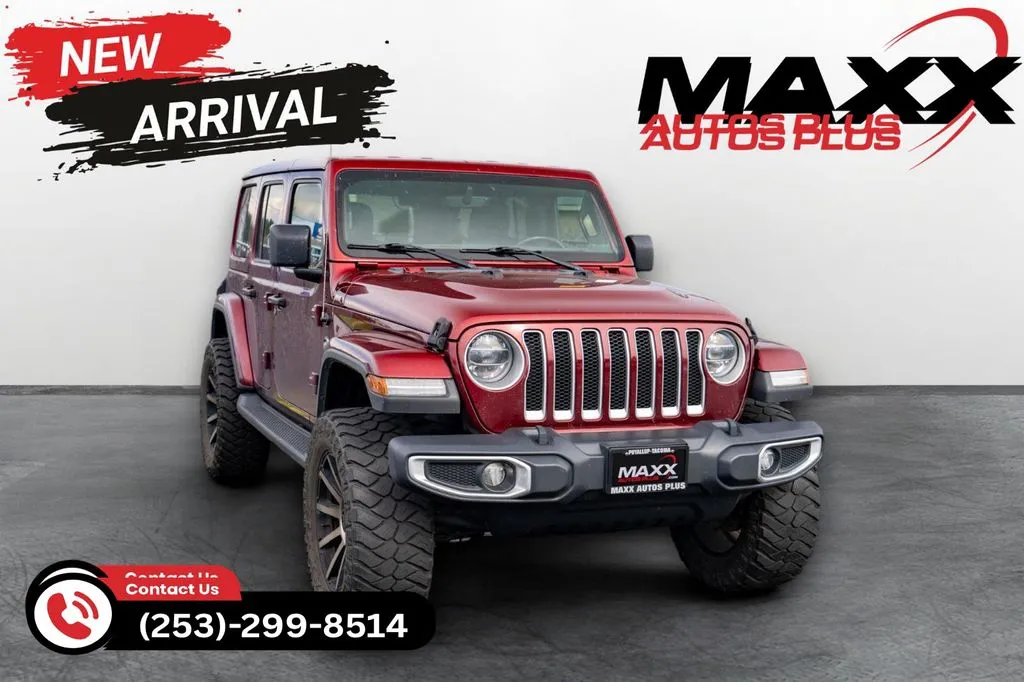 Red 2021 Jeep Wrangler Unlimited Sahara for sale in Puyallup, WA