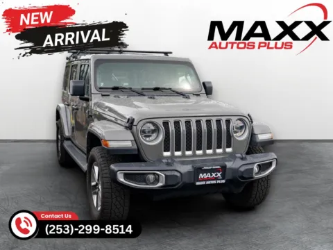 Gray 2020 Jeep Wrangler Unlimited Sahara for sale in Puyallup, WA