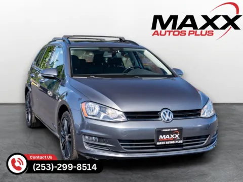 Gray 2015 Volkswagen Golf SportWagen TDI SE for sale in Puyallup, WA