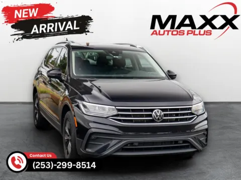 Black 2022 Volkswagen Tiguan SE for sale in Puyallup, WA