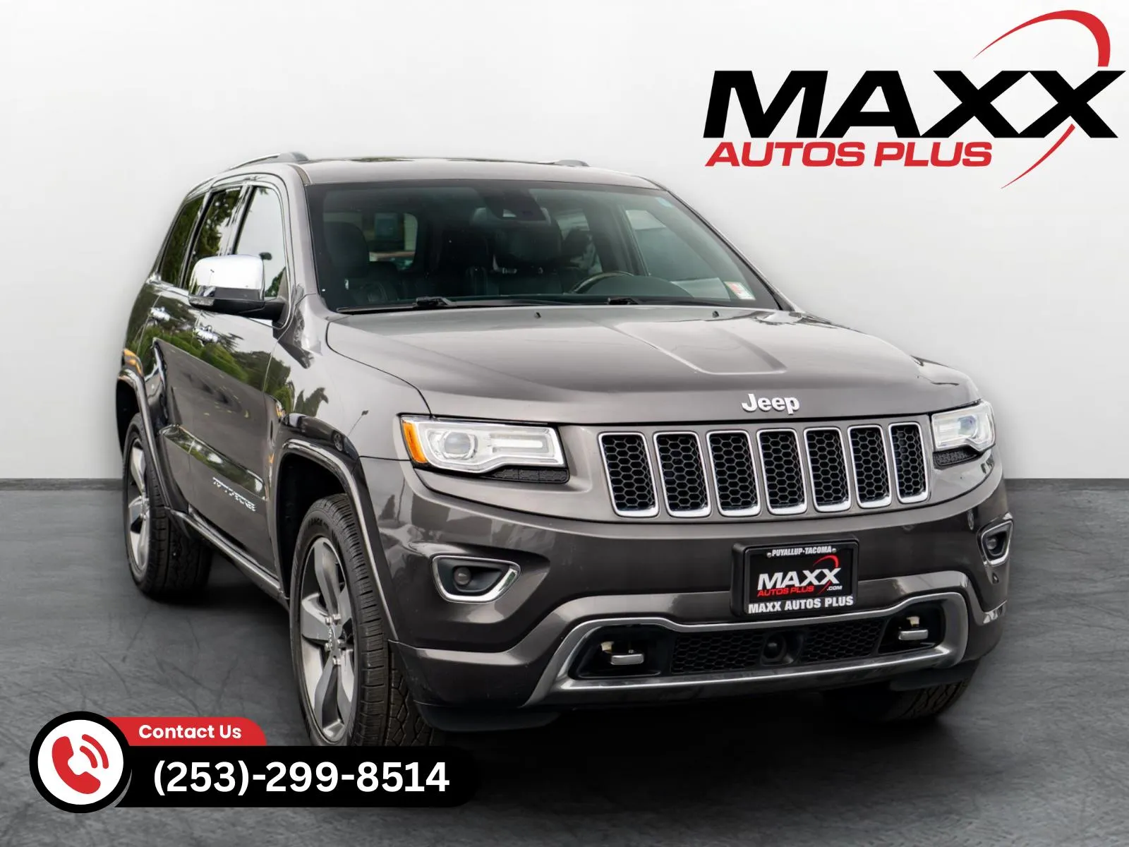 Gray 2015 Jeep Grand Cherokee Overland for sale in Puyallup, WA