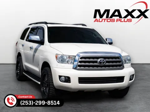 White 2014 Toyota Sequoia Platinum for sale in Puyallup, WA