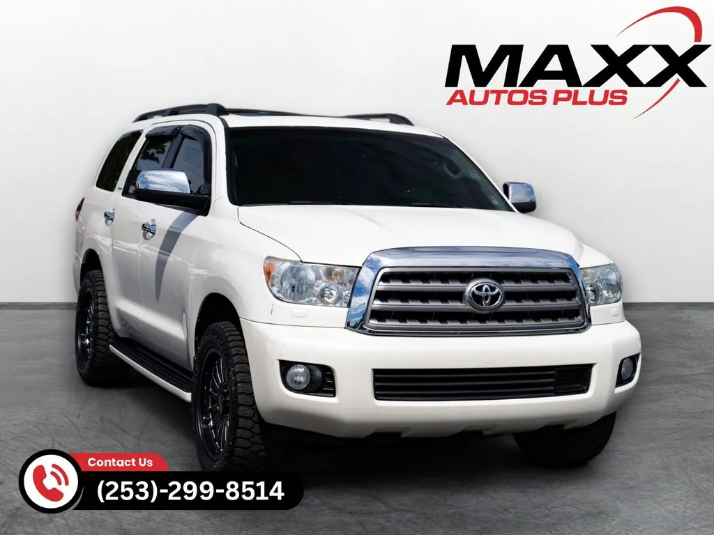 White 2014 Toyota Sequoia Platinum for sale in Puyallup, WA
