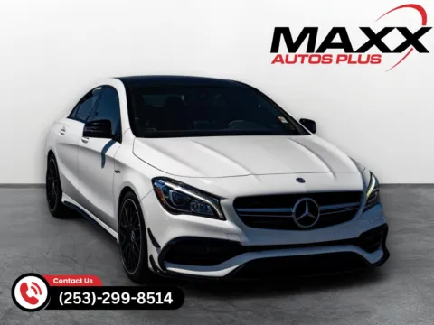 White 2018 Mercedes-Benz CLA AMG CLA 45 for sale in Puyallup, WA